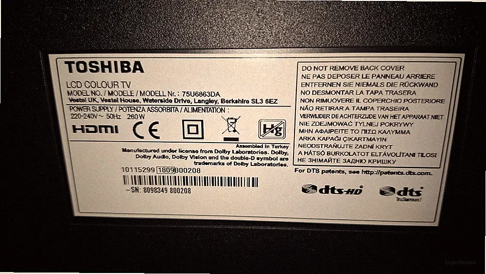 Toshiba Fernseher 75 zoll