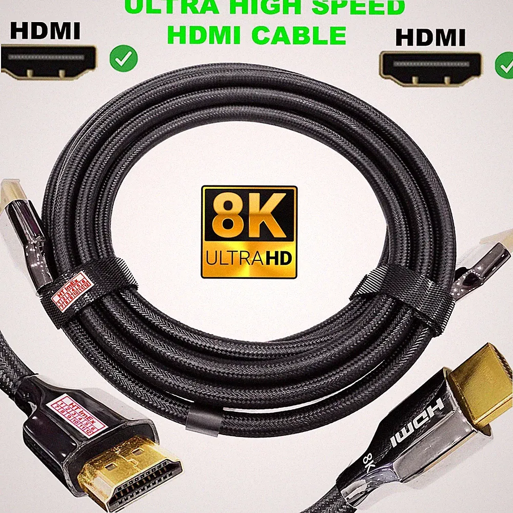 8K HDMI HDR eARC kabel 2.1 für SAMSUNG GU 50 CU 8589 UXZG LED TV UHD 4K 50 Zoll