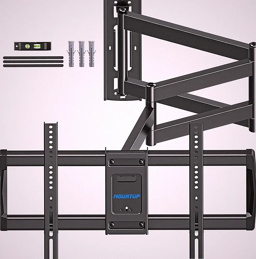 962mm Langarm TV Wandhalterung für 42–75 Zoll bis zu 45kg, Schwenkbare Neigbare