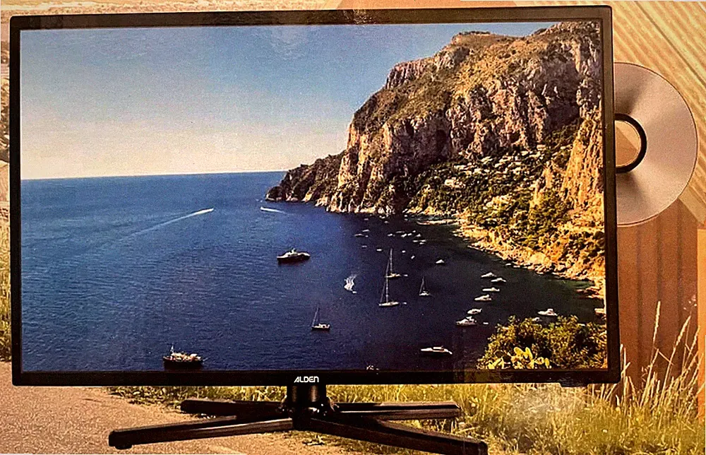 Alden ALD-12341 (sp) LED TV mit DVB-S2/DVB-T2 Tuner & DVD Player für 12/230V
