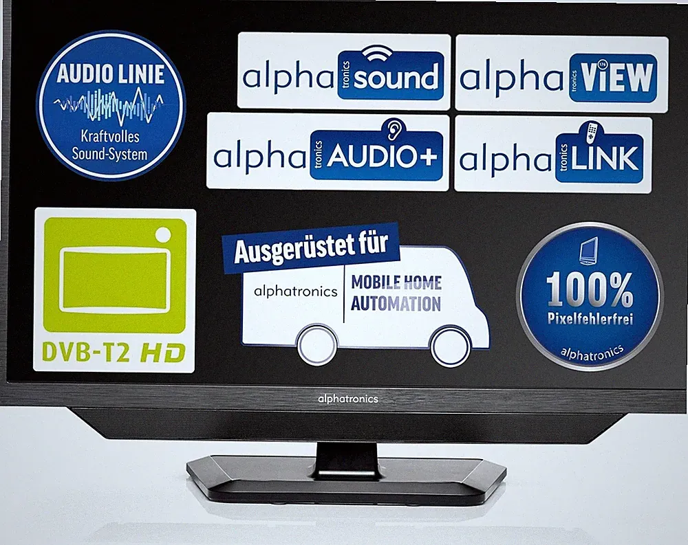 Alphatronics SLA-27 DSBAI+H mit Triple Tuner, DVD , HDD, Smart TV, 12/24/230V