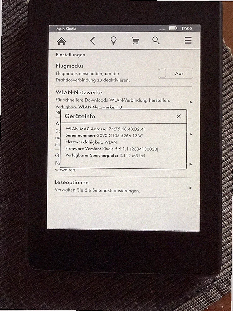 Amazon Kindle Paperwhite 4GB, Wi-Fi, 6 Zoll - Schwarz Zusätzliche Lesematerial.