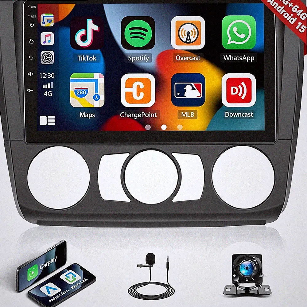 Android Autoradio für BMW 1er E81/E82/E87/E88 2004-11 9 zoll Touchscreen CarPlay