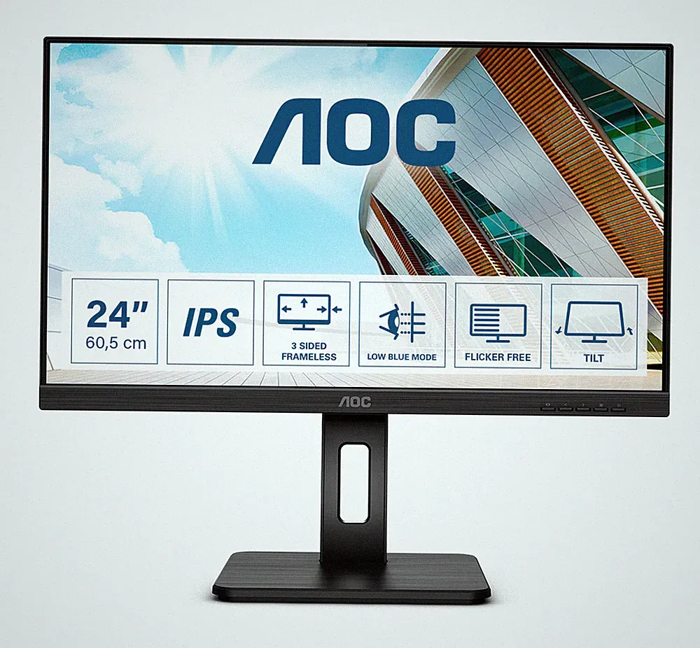 AOC Q24P2Q 23.8 Zoll WQHD IPS LED 16:9 75 Hz Office Monitor