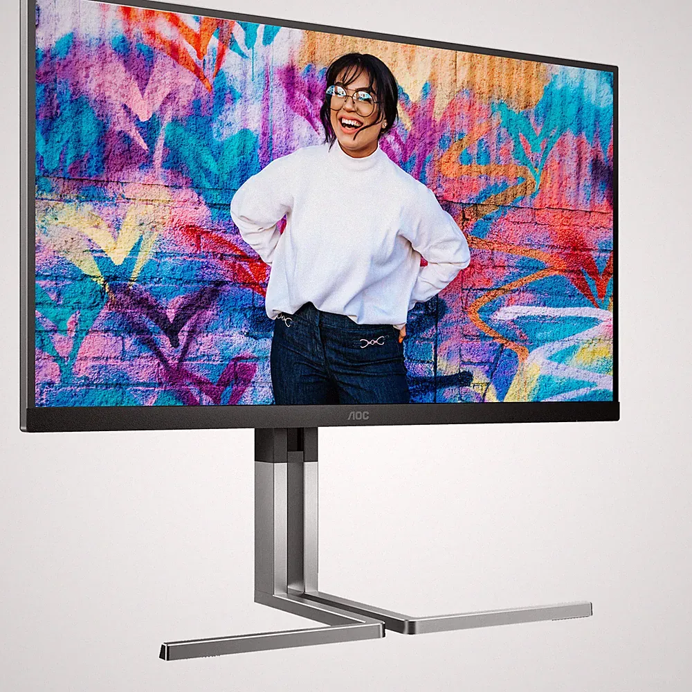 AOC Q27U3CV, QLED-Monitor, 68,6 cm (27 Zoll), schwarz