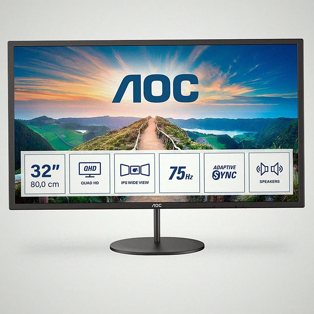 AOC Q32V4 31.5 Zoll WQHD IPS Panel 16:9 75 Hz Monitor