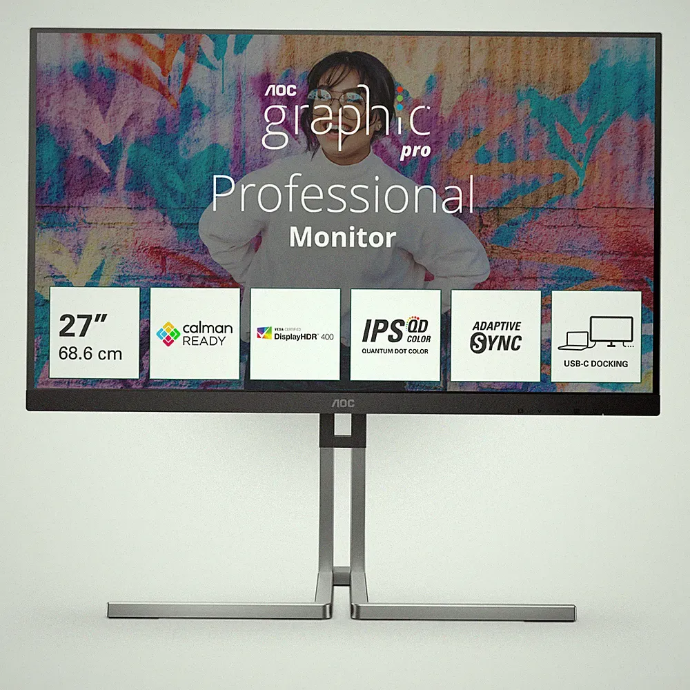AOC Ultra-Line Q27U3CV 27 Zoll WQHD IPS LED 16:9 75 Hz Monitor