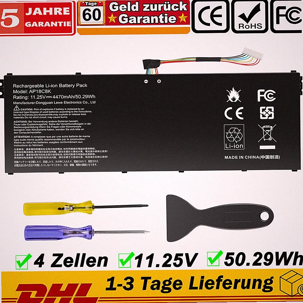 ✅AP18C8K Akku für Acer Aspire 5 A514-52 A514-52-58U3 Series 3INP5/82/70 Laptop