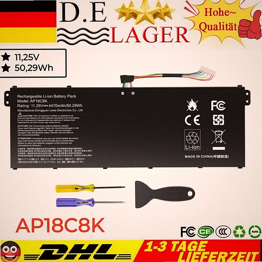 AP18C8K akku für Aspire 5 A514-52/Swift 3 SF314-42-R4XJ / Chromebook 314 C933