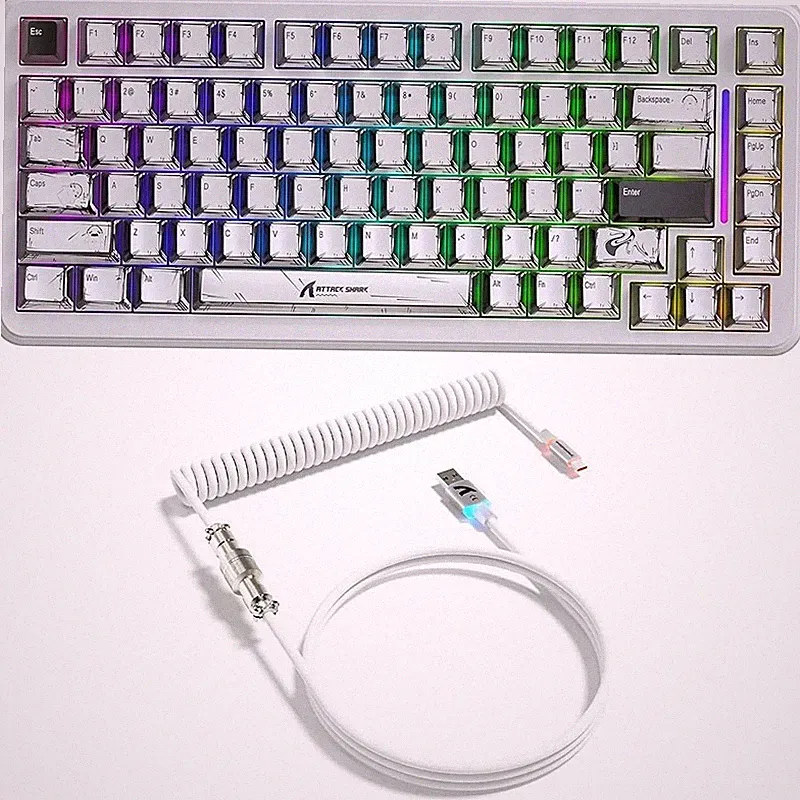 ATTACK SHARK X82PRO HE 75% 8K Wireless Rapid Trigger Magnettastatur, QWERTY, RGB