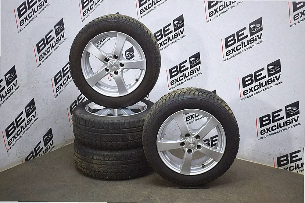 Audi A4 8K 16 Zoll Alufelgen Winterreifen 205/55 Radsatz 7x16 ET45 KBA47637