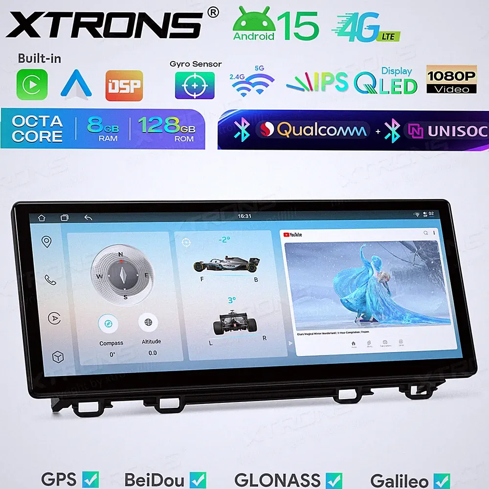 Autoradio Navi Für Honda CR-V V CarPlay Android 15 8G+128GB 12.3 Zoll IPS QLED