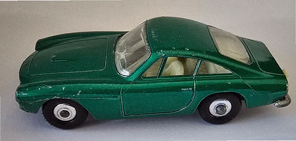 B8 1:64 3 ZOLL MATCHBOX LESNEY 75 FERRARI BERLINETTA MET. GRÜN EXC.