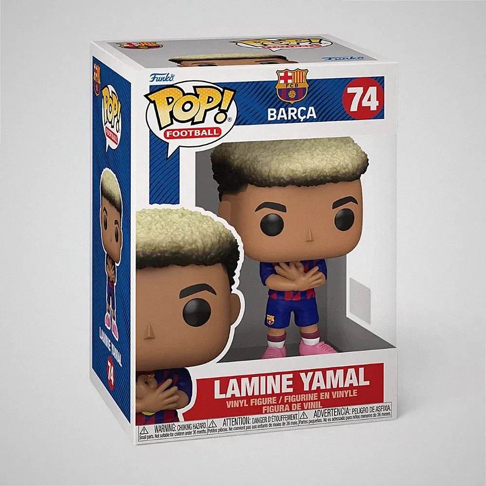BARCELONA FC LAMINE YAMAL 3.75" Pop Fußball Vinyl Figur Funko 74 BARCA Neu