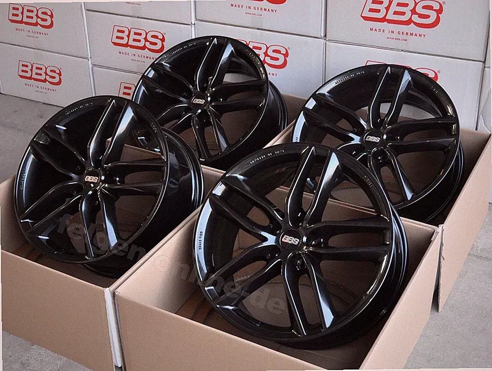 BBS SX schwarz 4 Felgen 8,5x19 Zoll SX0503 für Tesla S mit ABE