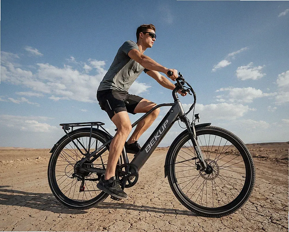 BEKUP V2 26'' Elektrofahrrad 250W 14,5Ah City E-Bike E-MTB Shimano 7 Gänge 75 km