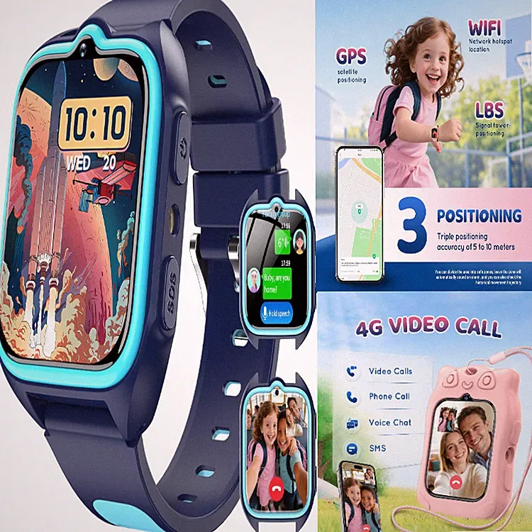 Blackview Kinderuhr mit 1,75 Zoll HD Touchscreen GPS SOS 4G Anruf