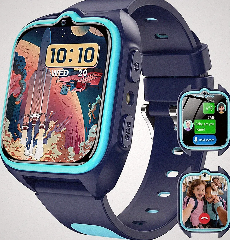 Blackview Kinderuhr mit 1,75 Zoll HD Touchscreen GPS SOS 4G Anruf