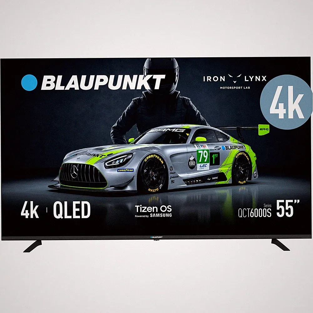 Blaupunkt 55QCT6000S, 55 Zoll, QLED 4K UHD, Tizen OS 8.0, HDR, WLAN, Bluetooth