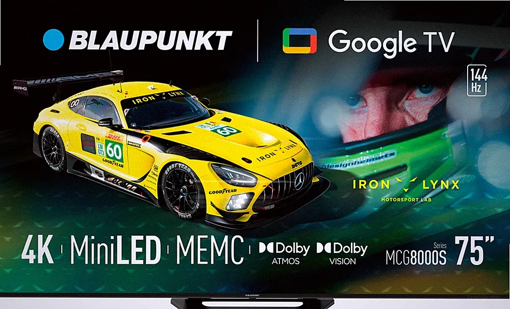 Blaupunkt 75 Zoll Mini LED TV 4K UHD Google TV Dolby Atmos HDMI🌟Smart Fernseher