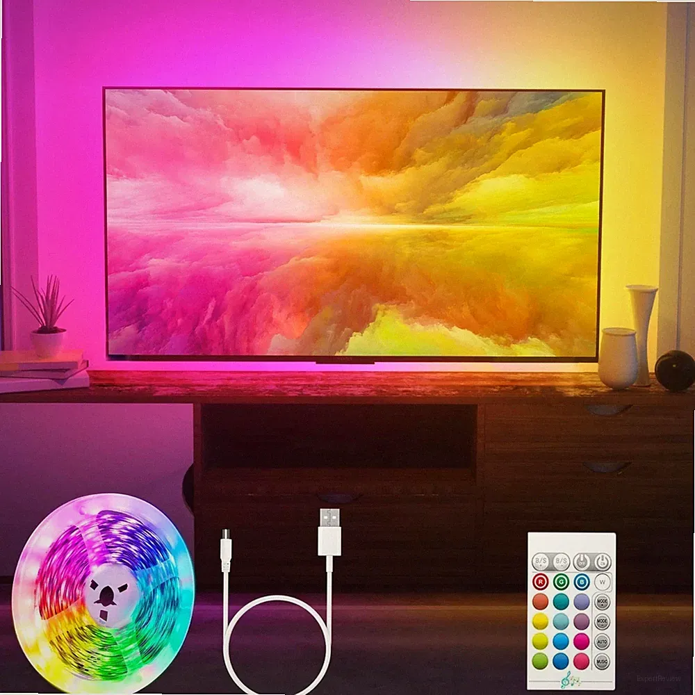 Bluetooth LED-Leuchten 65-75 Zoll LED TV-Hintergrundbeleuchtung Musik Sync 4.4M