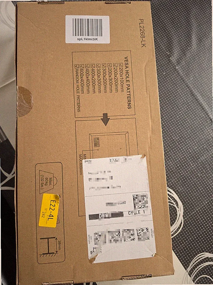 BONTEC TV Wandhalterung 32-85 Zoll Bildschirme 60Kg Fernseher Schwenkbar 600x400