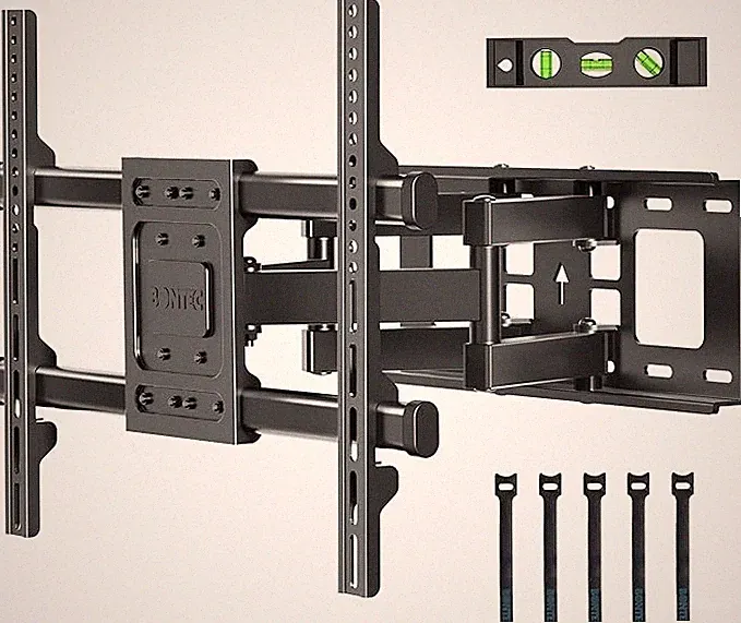 BONTEC TV Wandhalterung für 32-85 Zoll Bildschirme bis zu 60kg, Wandhalterung