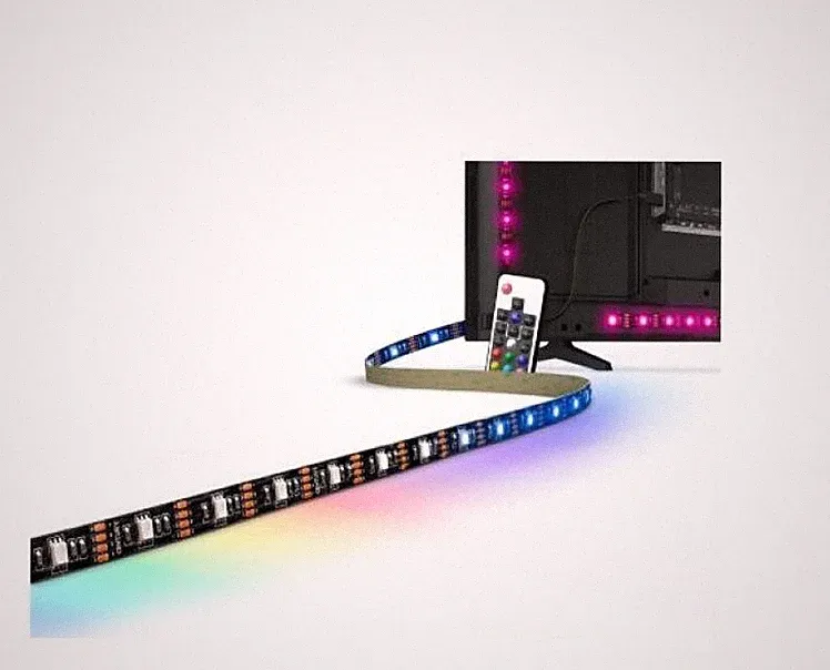 Century Led Strip RGB 4W IP20 5V für 75 Zoll TV mit Fernbedienung - KIT-TV75