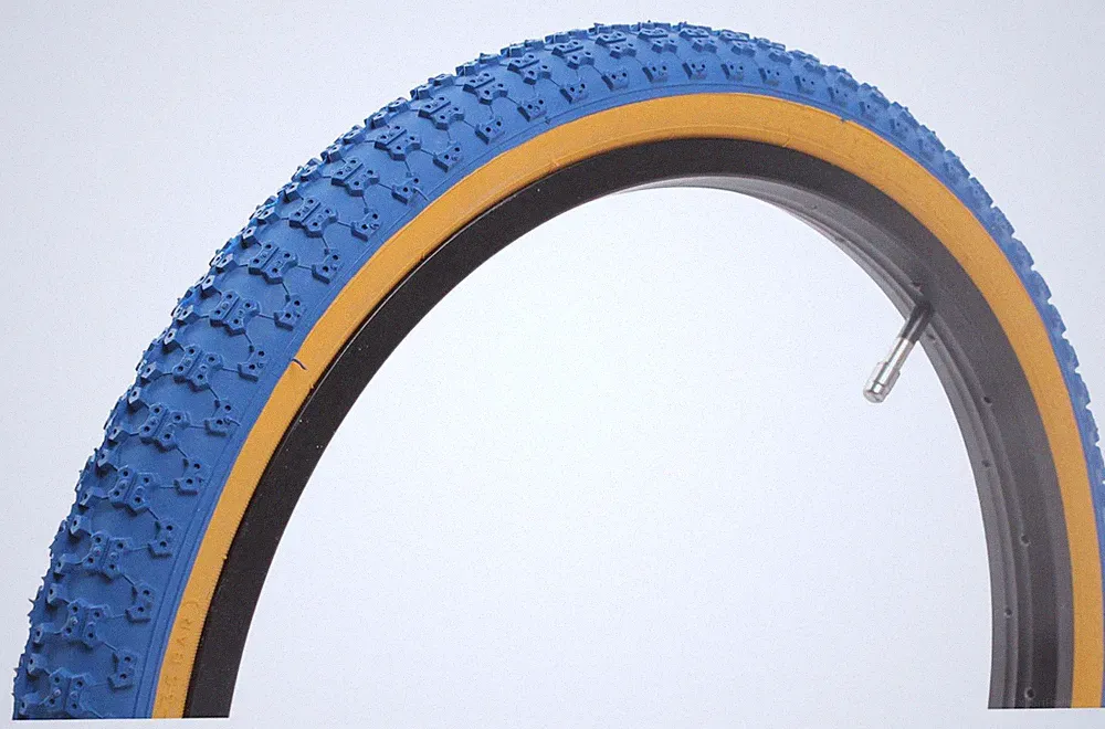 COMP III OldSchool BMX Reifen 20 Zoll 1,75 Blau Gumwall Retro Vintage