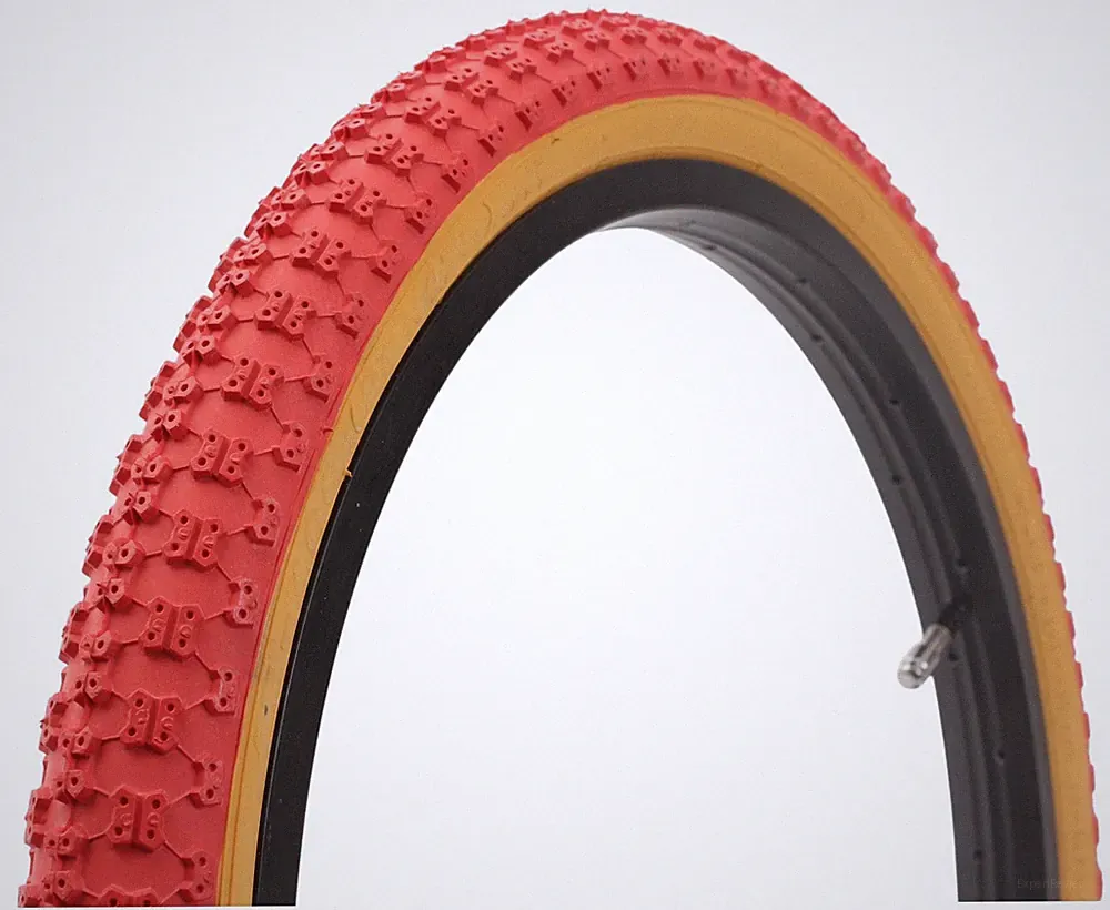 COMP III OldSchool BMX Reifen 20 Zoll 1,75 Rot Gumwall Retro Vintage