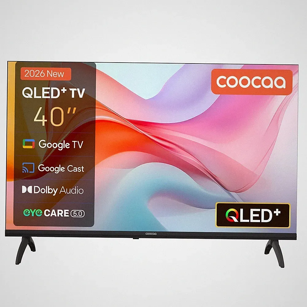 Coocaa 40 Zoll QLED Smart TV Wlan Bluetooth FHD HDR10 Dolby Fernseher DE NEU