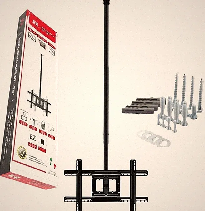 Deckenhalterung für Fernseher von 30 bis 75 Zoll, verstellbar, drehbar, VESA 600