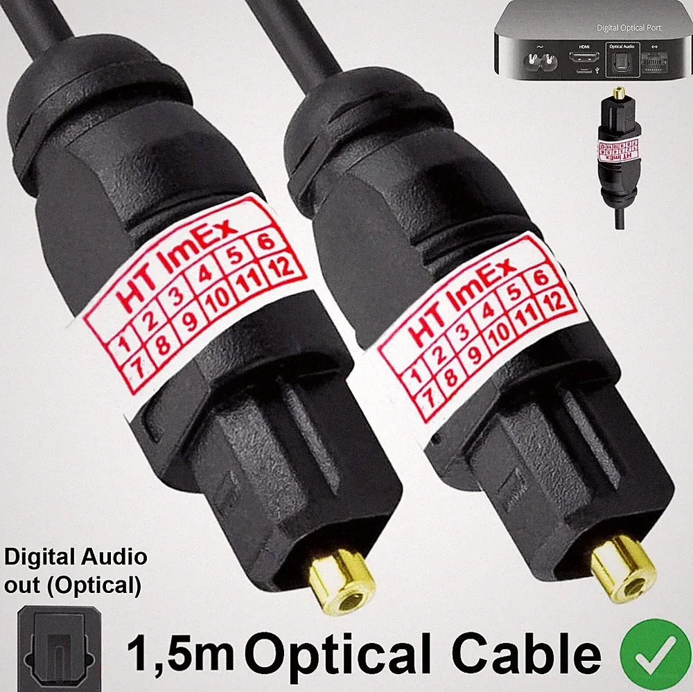 Digital Audio Optisches kabel für SAMSUNG GQ 75 QN 900 CTXZG QLED TV 8K 75 Zoll