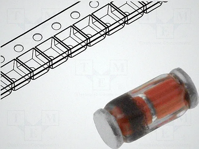 Diode: Zener MiniMELF,SOD80 75V SMD 0,5W Rolle 7 Zoll