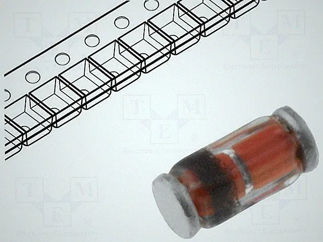 Diode: Zener MiniMELF,SOD80 75V SMD 0,5W Rolle 7 Zoll