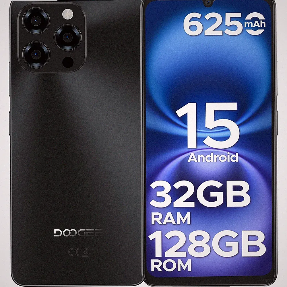 DOOGEE Note58 6,75 Zoll Android 15 Smartphone 32GB+128GB 6250mAh Handy 4G-Netz