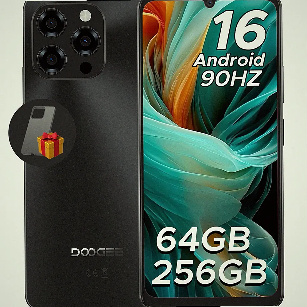 DOOGEE Note58 Pro 6,75 Zoll Android 16 Smartphone 64GB+256GB 6250mAh Handy NFC