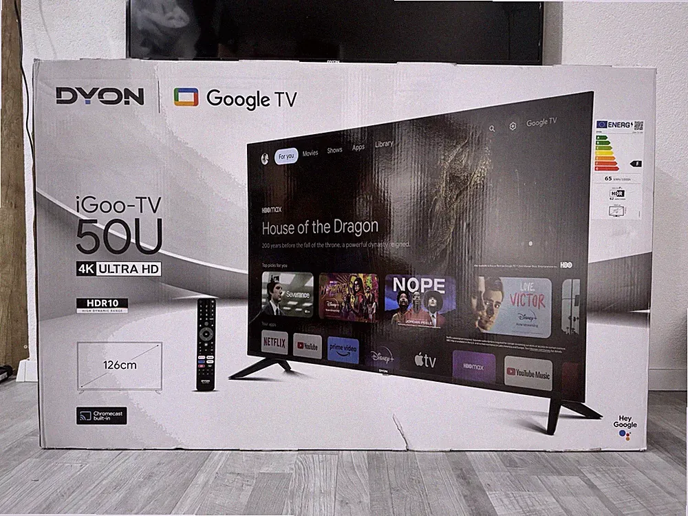 DYON iGoo-TV 50U 50 Zoll 4K UHD Smart TV Google TV – Wie Neu