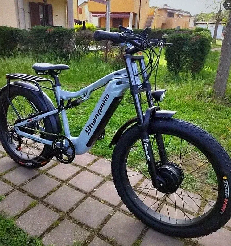 E-Bike 26 Zoll E Mountaibike 2000W Daul Motor Elektrofahrrad 25km/h Fatbike MTB