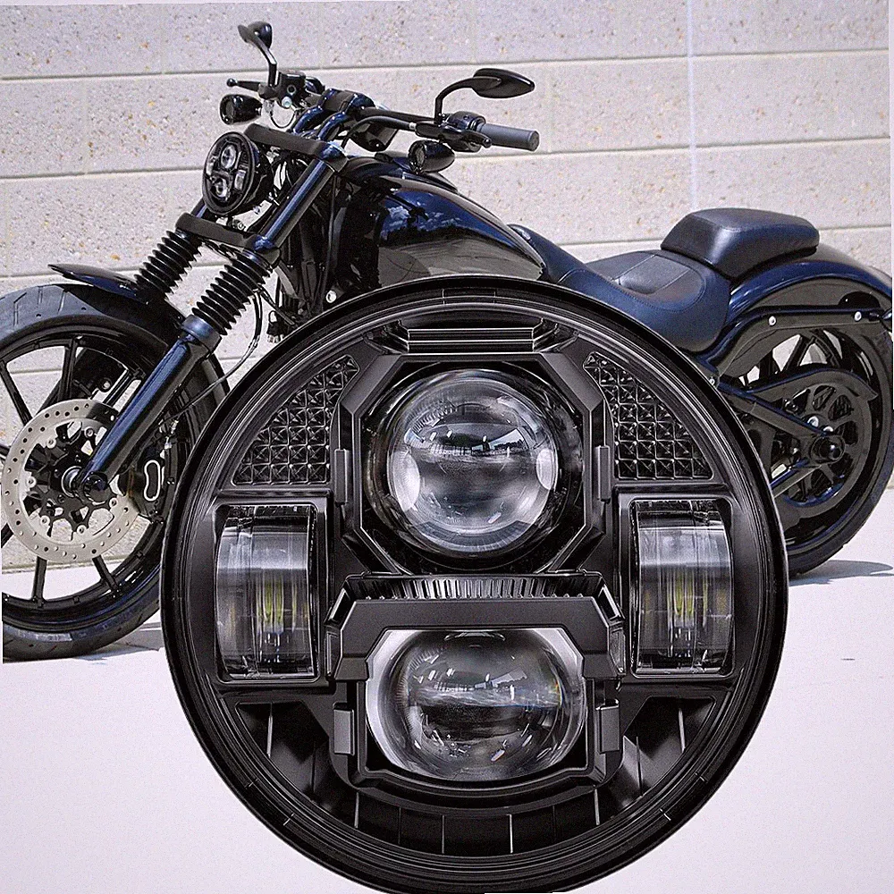 E24 84W 5,75 Zoll LED Scheinwerfer Fernlicht Abblendlicht Für Harley Davidson