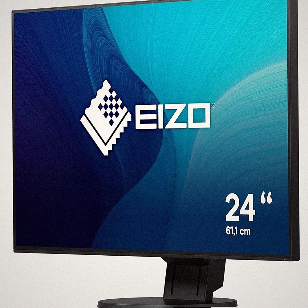 Eizo EV2456 Computer Monitor 24 Zoll mit Lautsprecher HDMI DisplayPort IPS Pivot