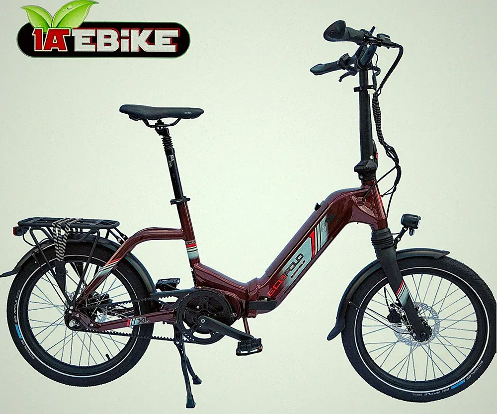 Elektrofahrrad Automatik 20 Klapprad 560Wh Mittelmotor 80Nm Tiefeinstieg Carbon