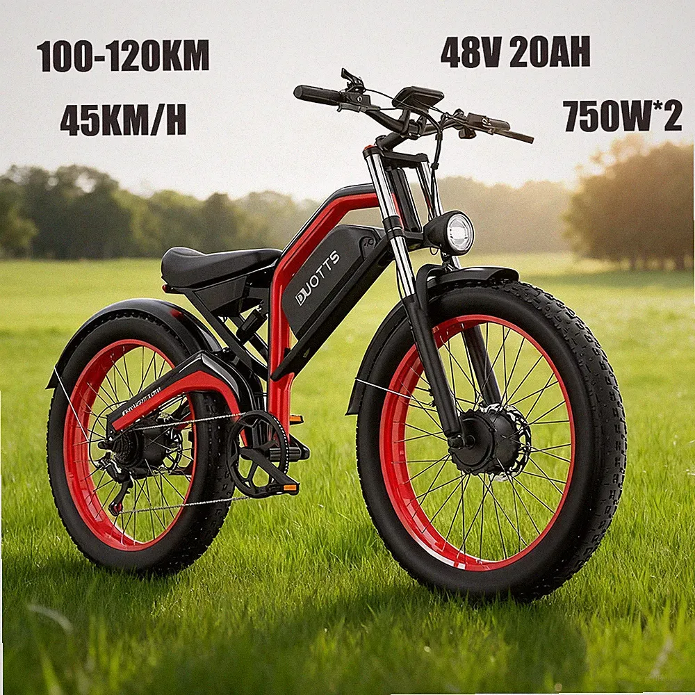 Elektrofahrrad DUOTTS N26 48V 20AH 26 Zoll E-Mountainbike 75OW*2 Pedelec 120KM