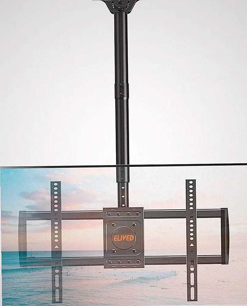 ELIVED TV Deckenhalterung Für Die Meisten 37-75 Zoll Flach & Curved Fernseher Bi