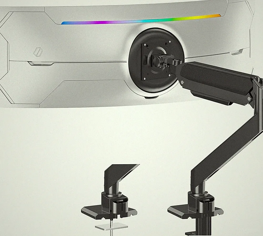 ELIVED Ultrawide Monitor Arm für Max 49 Zoll Bildschirm Monitor Halterung 2-20kg