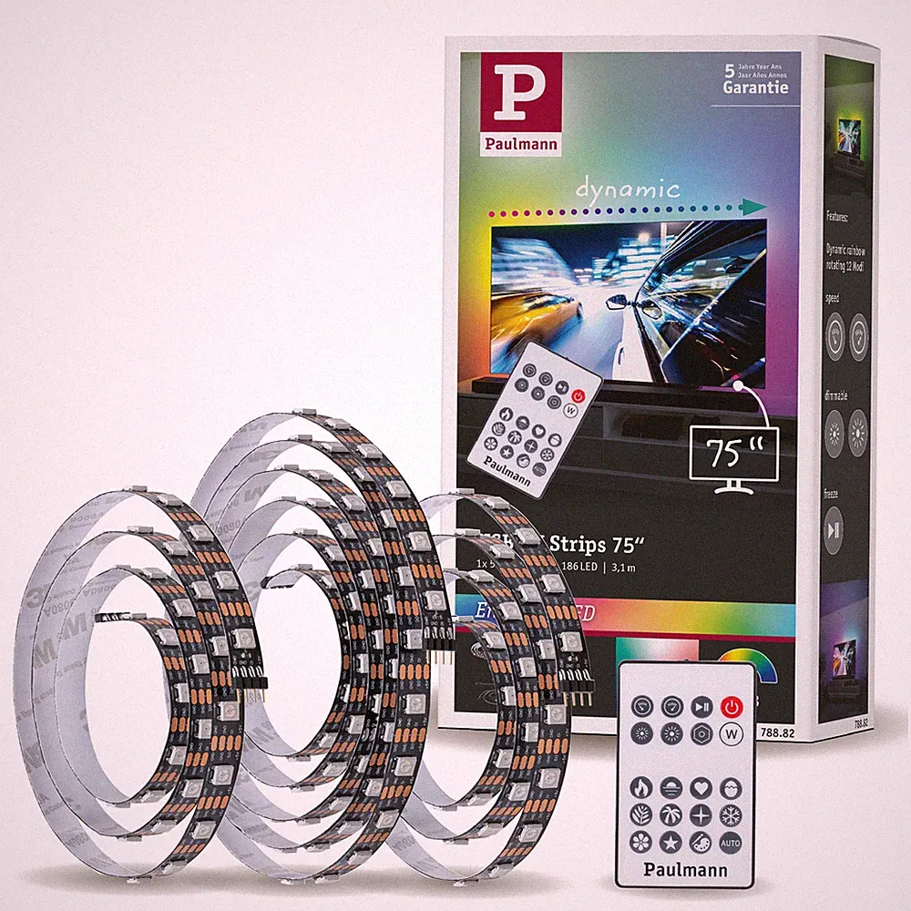 EntertainLED USB LED Strip TV-Beleuchtung 75 Zoll 3,1m 5W 60 LEDs/m RGB+