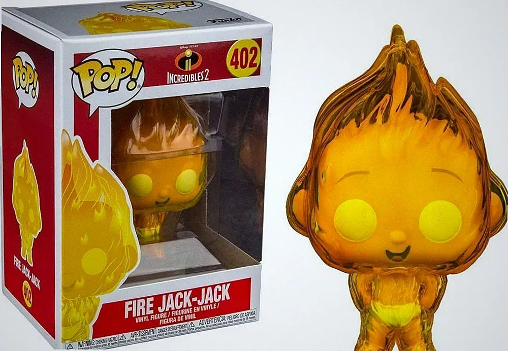 EXKLUSIVE Disney Pixar Incredibles 2 - Fire Jack-Jack 3,75" Pop Vinyl Figur