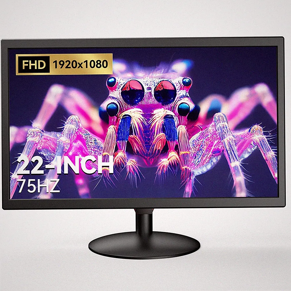 Eyoyo Gaming Bildschirm 22 Zoll HDMI Raspberry Pi Display VGA AV BNC PC Monitor