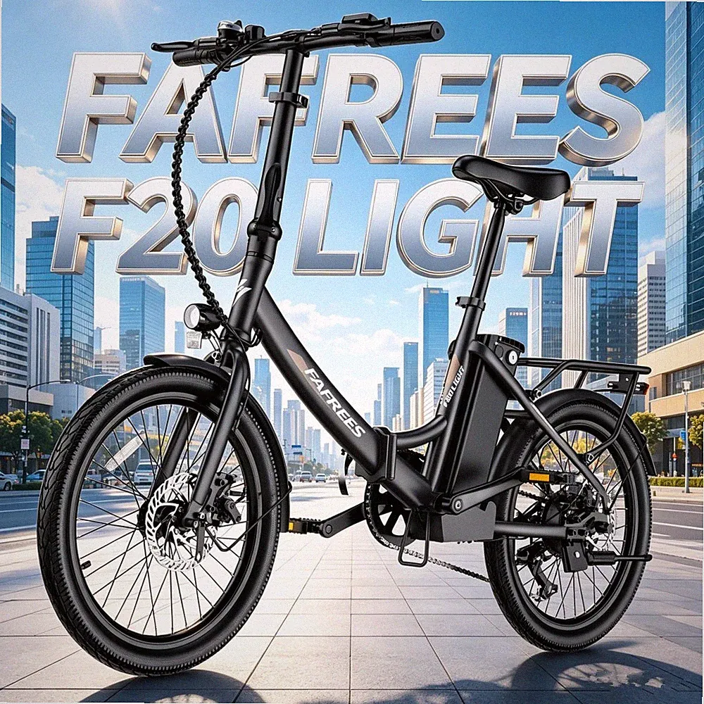 Fafrees 20 Zoll Elektrofahrrad 36V250W Faltbar Cityräder E-Bike MTB 16.75Ah Akku