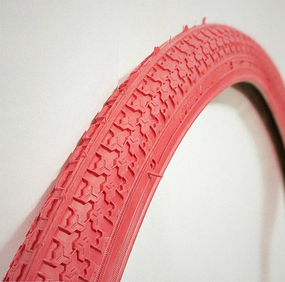 Fahrradreifen 26 x 1.75 Zoll 47-559 Rot für Oldtimer, Fahrrad Reifen Velo